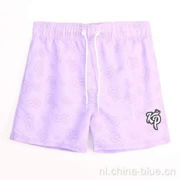 Aangepaste bedrukte heren strand shorts